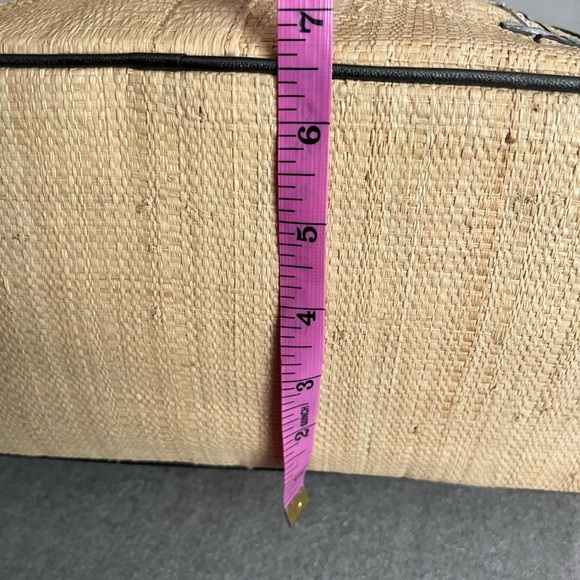 Coach 10th Anniversary Hampton Floral Straw Satchel-Limited Edition Rare Handbag - Picture 10 of 15